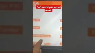 Bank of Baroda mobile banking password reset