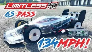 ARRMA LIMITLESS 6S Run | 4070 2700KV, SMC 7600 Single 6S | 134MPH!! #rccar #arrmalimitless #speedrun