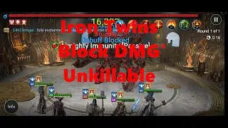 Raid IronTwins 15 - 'Block Damage' unkillable any Affinity - Bonus Soulpull at the End