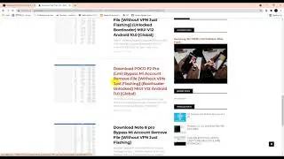 How To Download Mi Note 8 Pro Bypass Mi Account Remove File Free (Without VPN Just Flashing)