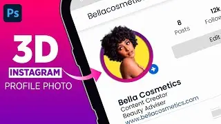 How to Create a 3D Instagram profile photo in Photoshop.