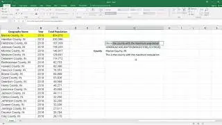 How to Use Index, Match, Max, and Min to Show a Value for Maximum or Minimum Value in Excel. [HD]