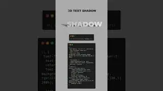 3d text shadow | CSS