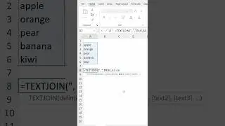 TEXTJOIN function in Excel