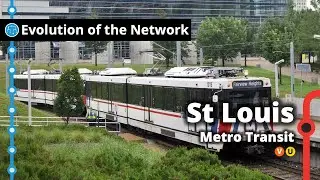 St Louis Light Rail Network Evolution