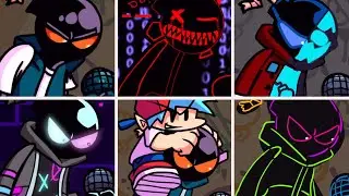 Friday Night Funkin' - Lo-Fight but everytime it's Whitty turn a Different Skin Mod is used