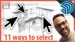 Every selection method available in SketchUp | Beginner SketchUp Select tutorial