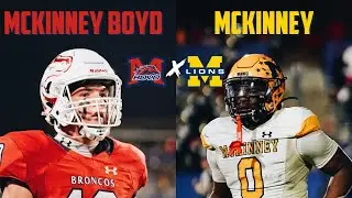 MCKINNEY RIVALRY 🔥🔥 McKinney vs McKinney Boyd | Texas High School Football