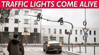 DANCING TRAFFIC LIGHTS! - Visual Effects Illusion⚡
