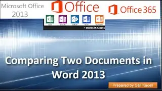 Comparing Documents in Word 2007, 2010, 2013, 2016