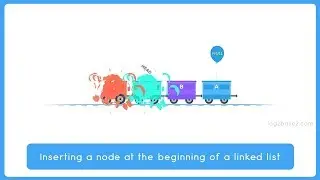 Inserting a node at the beginning of a linked list | Data Structure Visualization