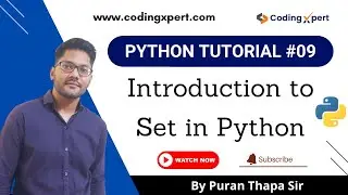 Collection Data Types in Python | Set Data Type | Python Tutorial For Beginners - #9 Codingxpert
