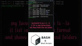 Useful and simple Linux command Bash ls  -la tips and tricks   #lesson #bash #beginnertips