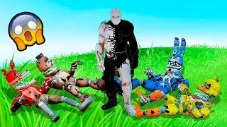 NIGHTMARE ANIMATRONICS VS JASON X | GTA V Five Nights at Freddy's