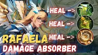 ENEMIES WASTE THEIR SKILLS BUT CAN'T KILL RAFAELA || RAFAELA BEST BUILD 2024 || MOBILE LEGENDS