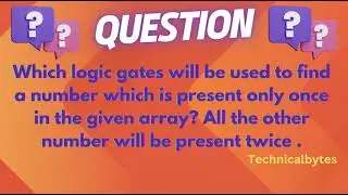 Logic gate to use to find unique number in array with specific manner input