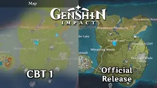 CBT 1 vs Official Release Comparison (Interface and Cutscene) | Genshin Impact