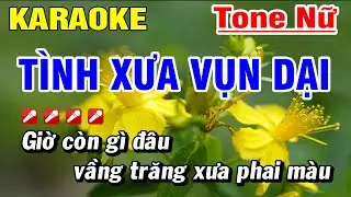 Karaoke Tình Xưa Vụn Dại Nhạc Sống Tone Nữ | Hoài Phong Organ