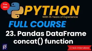 Pandas DataFrame concat function in Python | pandas.concat