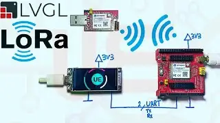 ESP32S3 LA66 LoRaWAN Module with LVGL TFT Interface