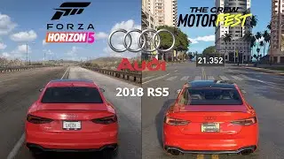 Forza Horizon 5 vs The Crew Motorfest | AUDI evolution | Cars Engine Sound Direct Comparison