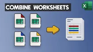 How to Combine Multiple Worksheets in Excel (Quick and Easy!) - Consolidate Data in Excel