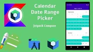 Implement Custom Calendar Date Range Picker in Jetpack Compose | Android | Kotlin | Make it Easy