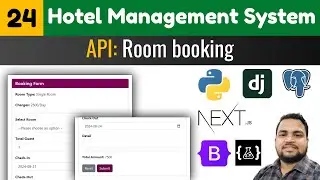 Room booking system with total cost calculation||Hotel management system||django next.js tutorials