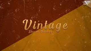 Vintage  Twitch overlay and alerts stream Package for OBS Studio, Streamlabs and Streamelements