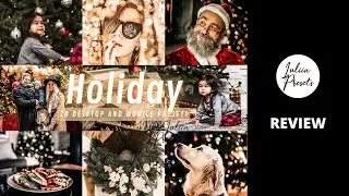 Holiday Lightroom Presets Review | Lightroom Mobile Presets DNG | Best Winter Lightroom Presets