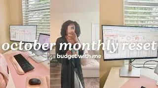 MONTHLY RESET | OCTOBER BUDGET | Budget With Me | How to Budget for Beginners | MONETS MONEY