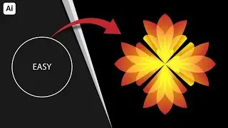 How To Create a Flower Logo in Illustrator Tutorial For Beginners