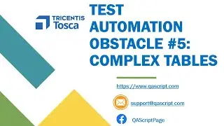 Tosca Tutorial | Lesson 111 - Complex Table Interactions | Dynamic Rows  | Obstacle 5 |