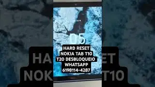 HARD RESET NOKIA TAB T10 T20 DESBLOQUEIO