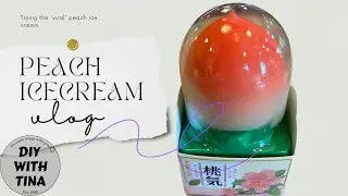 🍑 🍨 Trying the *viral* Tao Qi peach ice cream