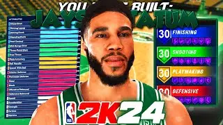 NBA 2K24 *RARE* JAYSON TATUM BUILD | DYNAMIC 2-WAY SHOT-CREATING SG W/ CONTACT DUNKS & 86 THREE