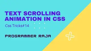 Text scrolling animation in css|| css tricks#14 || #shorts ||#youtubeshorts