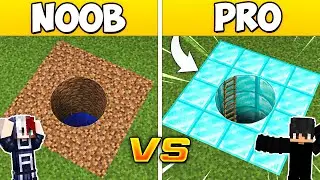 NOOB vs PRO: UNDERGROUND TUNNEL BUILD CHALLENGE with 