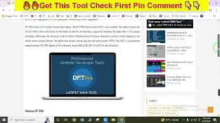 DFT PRO Update v4.1.8 Latest Version New Update | DFT PRO tool imei Repair | 100% working solution