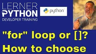 Python's for loops vs. comprehensions
