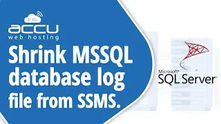 How To Shrink MSSQL database Log File From The SQL Server Management Studio?