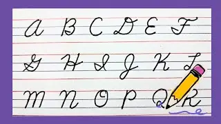 American cursive writing, Capital letters (A to Z), D'Nealian writing style 