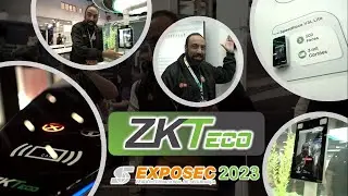 🚀 Novidades da ZKTeco na Exposec 2023 Leitor Facial dentro do aquário? #exposec2023