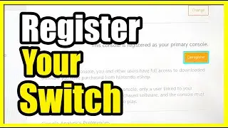 How to Register Nintendo Switch as the Primary Console (Share Games)