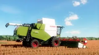 Farming Simulator 22 / Карта Сосновка / #26 Уборка сорго Claas Tucano 580, МАЗ, МТЗ-1025, КамаЗ