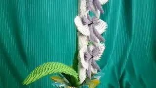 Модульное оригами, ветка орхидеи (описание)/ Modular origami, orchid branch (description)   V36