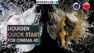 Make an Energy Drink Ad | Easy Can Splash | JangaFX - Liquigen for C4D | Quick Start | Project Files