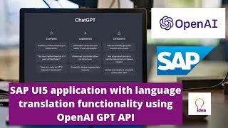 Creating a Language Translation SAP UI5 App with OpenAI GPT API