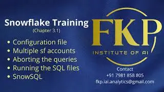 Snowflake Training 3.1 : Working with Configuration file | SnowSQL |