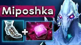 Мипошка на Аппарате и с Мирой в команде! - Miposhka Ancient Apparition 7.34 DOTA 2